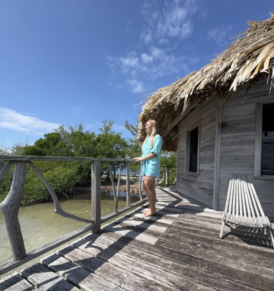 overwater bungalow in belize